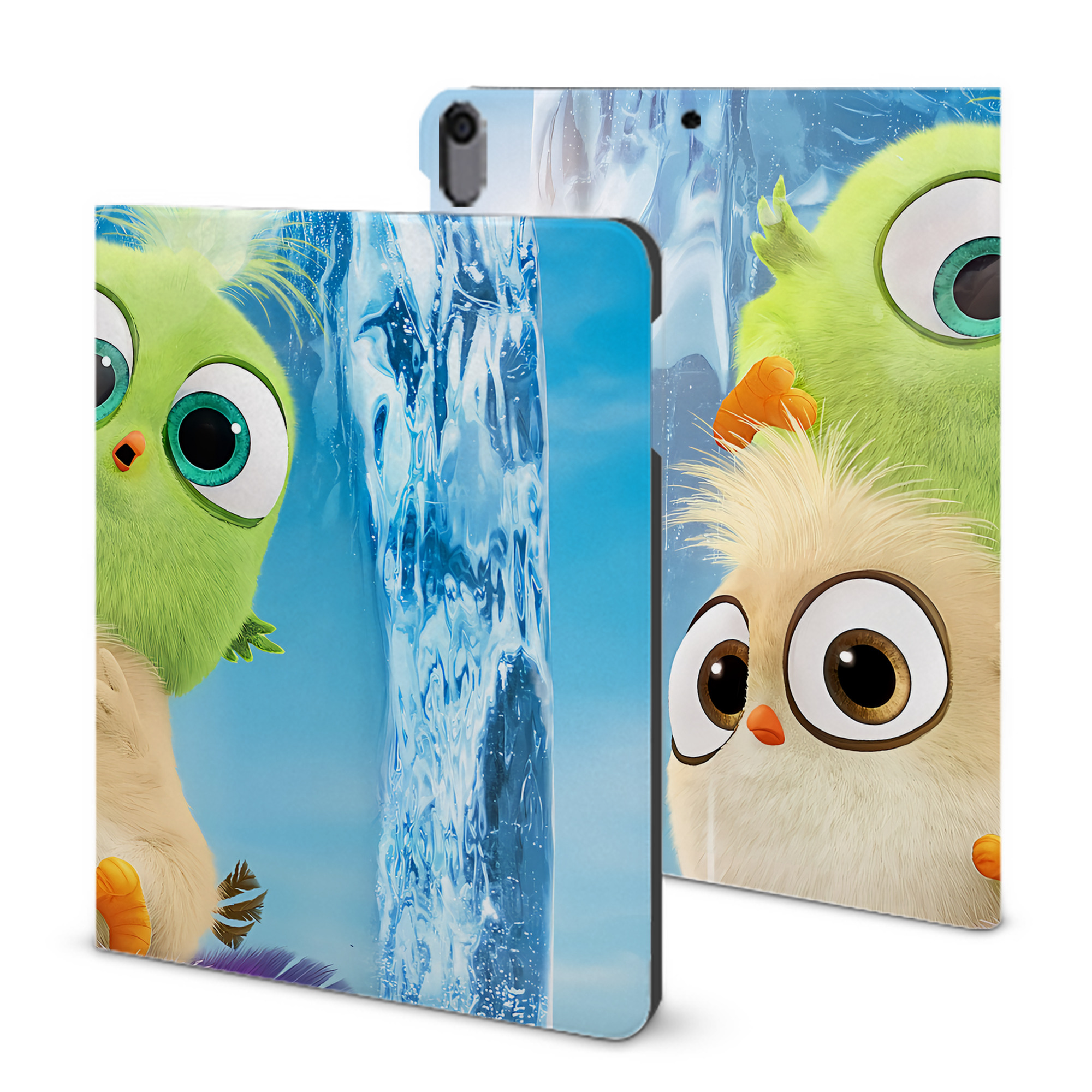 （画像用） Angry Birds アングリーバード IPad ケース ブック型 PUレザー TPU 耐衝撃 軽量 薄型 ペン収納なし 全面保護 IPad 各モデル対応